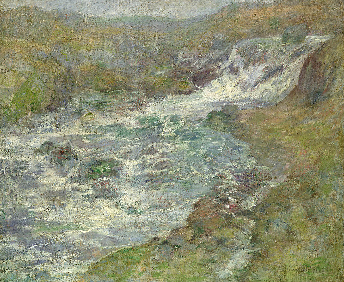 John Henry Twachtman:The Torrent,16x12"(A3)Poster