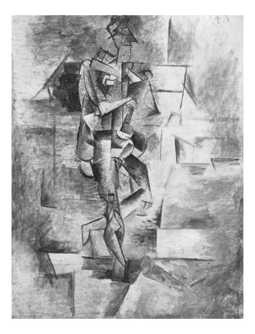 1910 Femme nue4 by Pablo Picasso, vintage artwork, 16x12"(A3) Poster