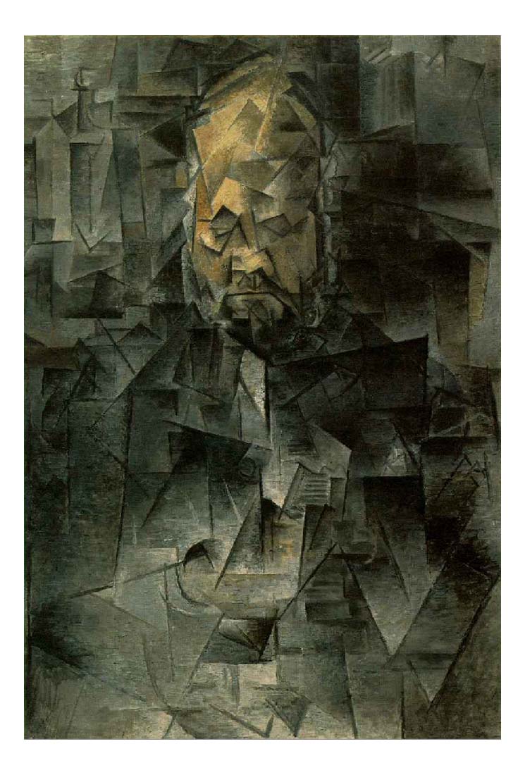 1910 Portrait d'Ambroise Vollard by Pablo Picasso, vintage artwork, 16x12"(A3) Poster