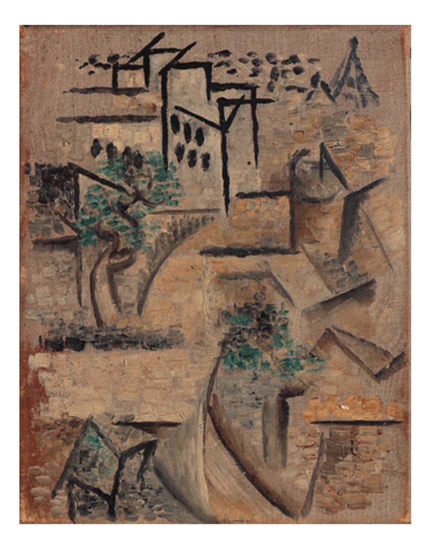 1911 L'Avenue Frochot, vu de l'atelier de Picasso by Pablo Picasso, vintage artwork, 16x12"(A3) Poster