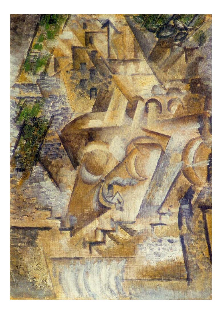 1911 Le Pont-Neuf by Pablo Picasso, vintage artwork, 16x12"(A3) Poster