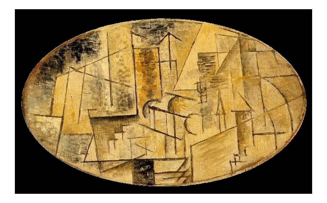 1912 La Rue d'Orchampt by Pablo Picasso, vintage artwork, 16x12"(A3) Poster