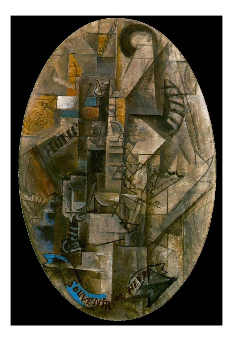 1912 Souvenir du Havre by Pablo Picasso, vintage artwork, 16x12"(A3) Poster