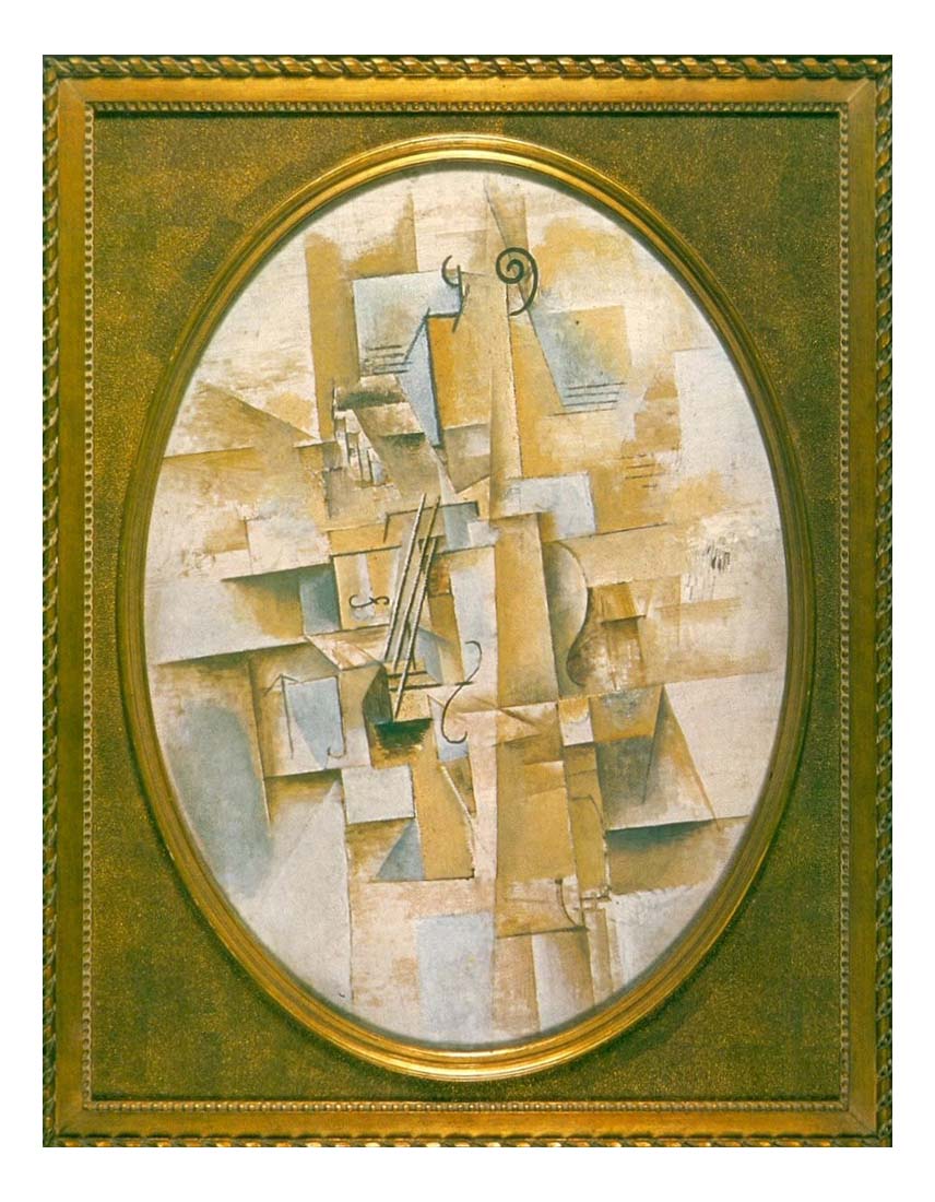 1912 Violon pyramidal by Pablo Picasso, vintage artwork, 16x12"(A3) Poster