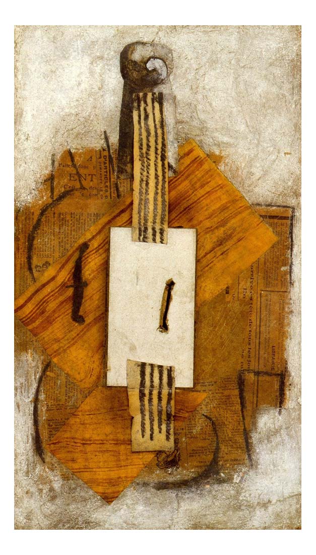 1913 Violon by Pablo Picasso, vintage artwork, 16x12"(A3) Poster