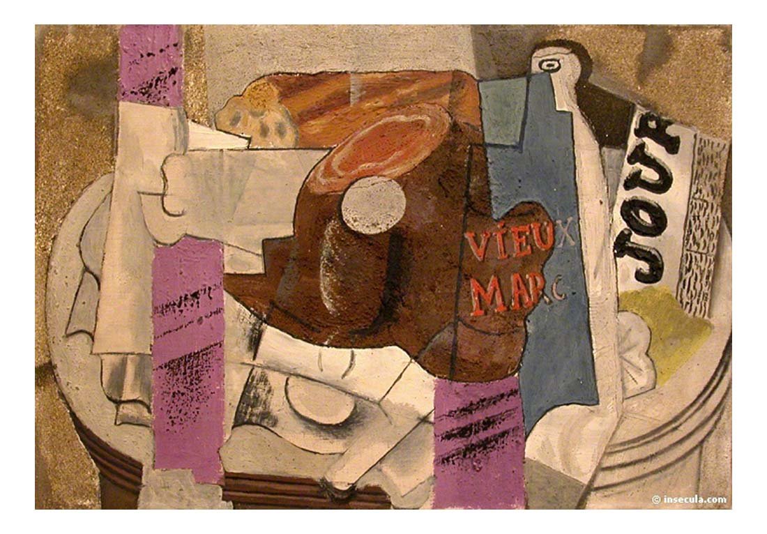 1914 Le vieux Marc by Pablo Picasso, vintage artwork, 16x12"(A3) Poster