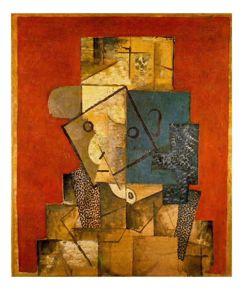 1915 Homme by Pablo Picasso, vintage artwork, 16x12"(A3) Poster