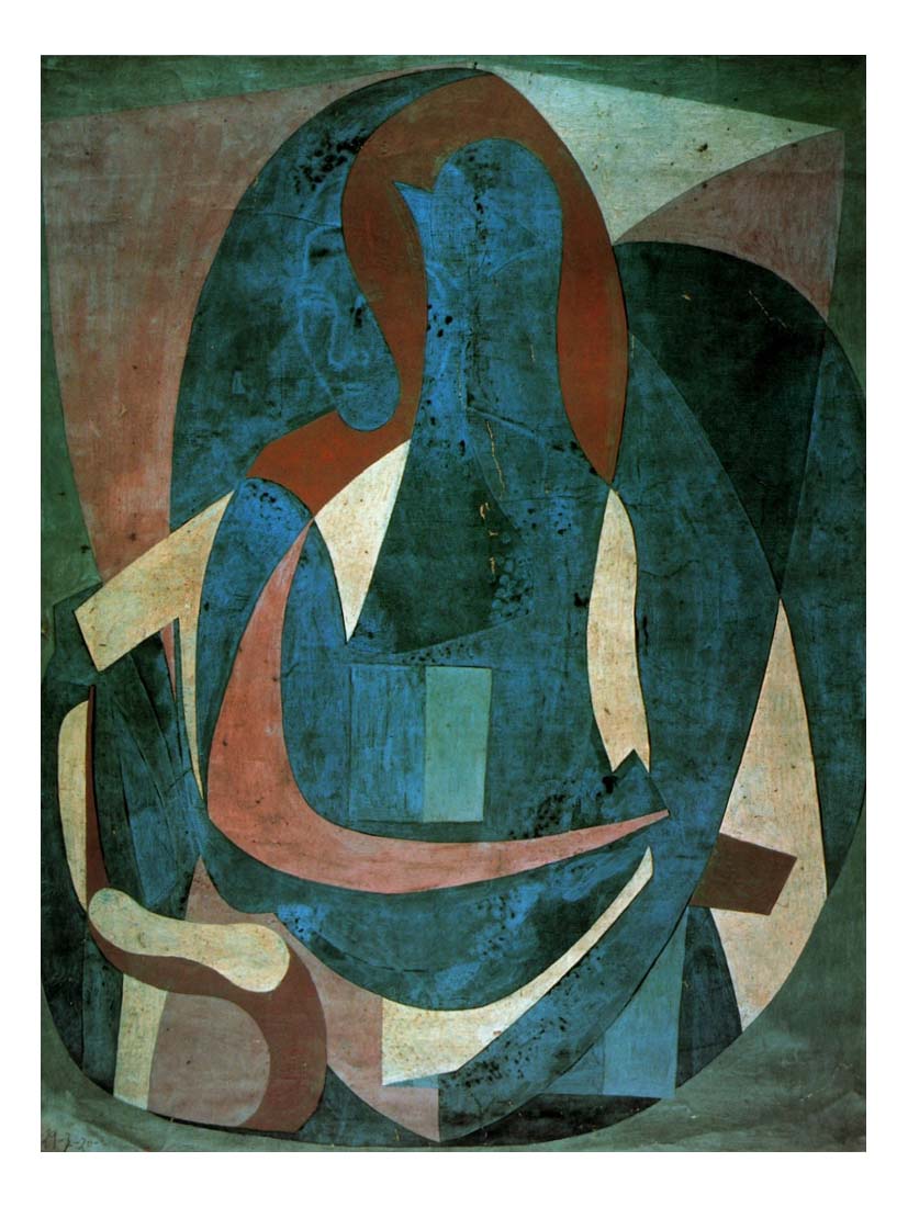 1920 Femme assise dans un fauteuil1 by Pablo Picasso, vintage artwork, 16x12"(A3) Poster