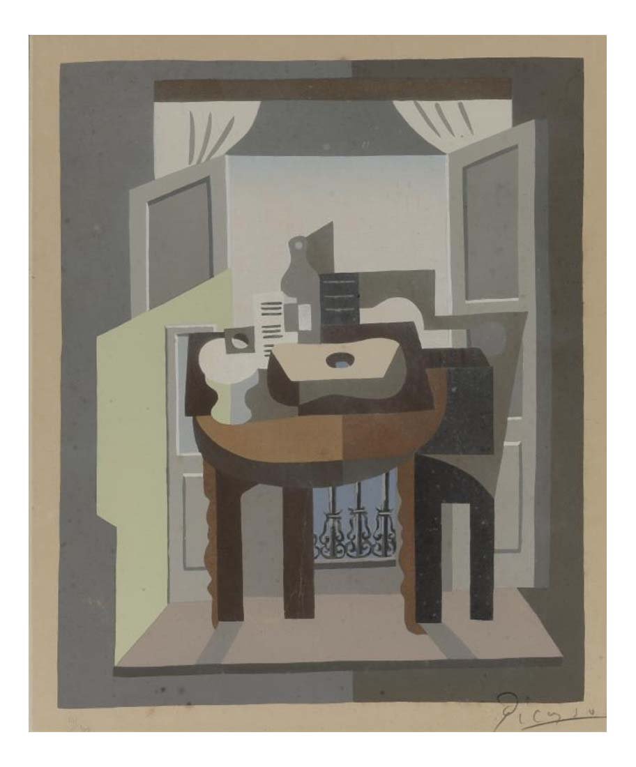 1920 Nature morte avec musique by Pablo Picasso, vintage artwork, 16x12"(A3) Poster