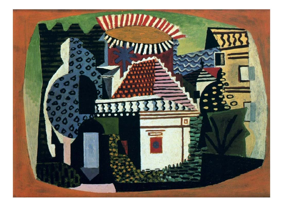 1920 Paysage de Juan-les-Pins by Pablo Picasso, vintage artwork, 16x12"(A3) Poster