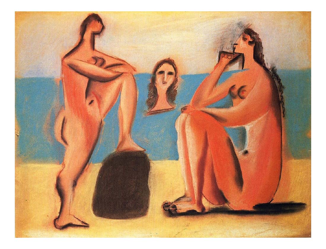 1920 Trois baigneuses2 by Pablo Picasso, vintage artwork, 16x12"(A3) Poster