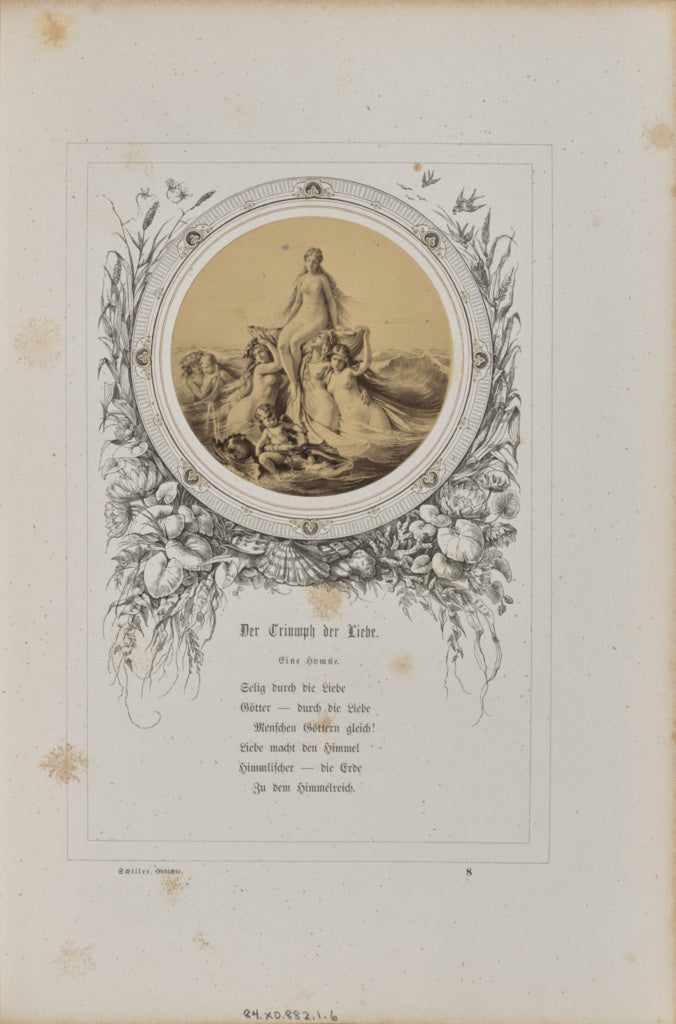 Josef Albert:Der Triumph der Liebe, Poster Print Wall Art