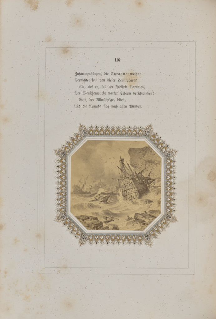 Josef Albert:Die unüberwindliche Flotte, Poster Print Wall Art