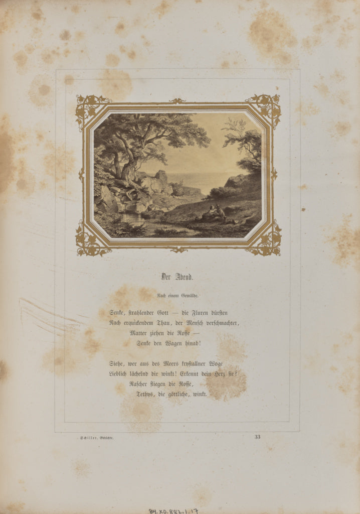 Josef Albert:Die Abend, Poster Print Wall Art