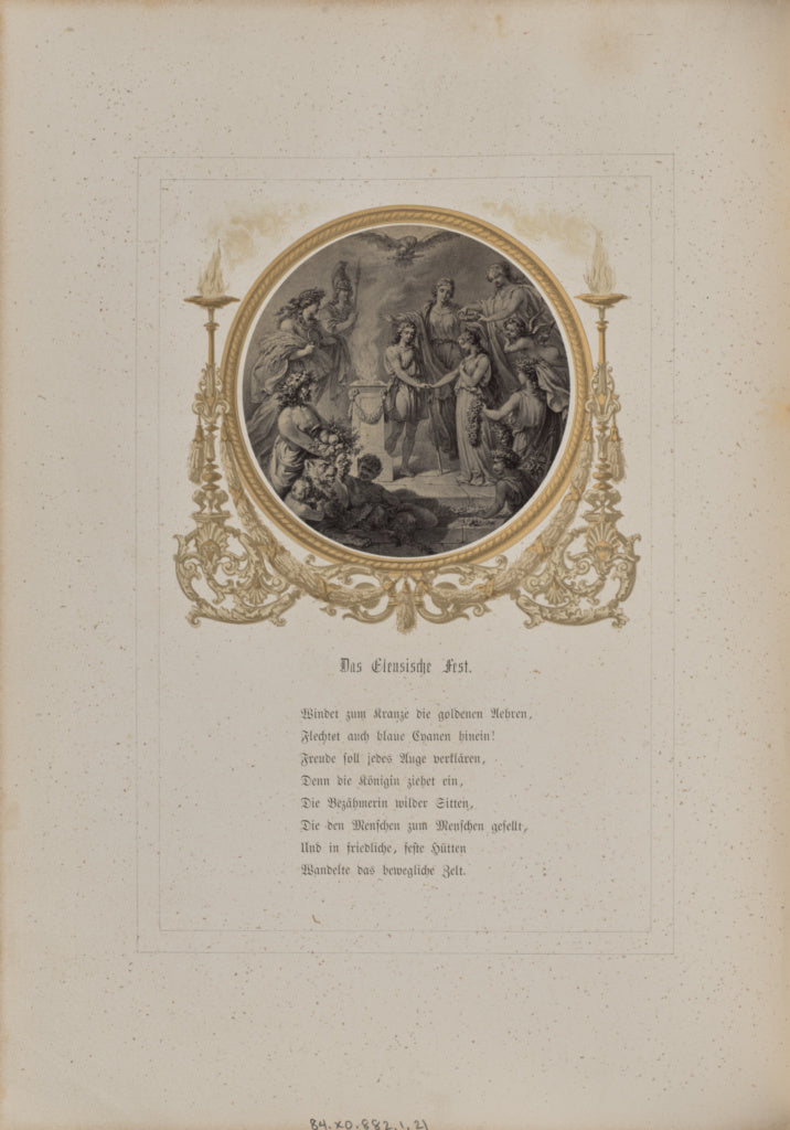 Josef Albert:Das Eleusische Fest, Poster Print Wall Art
