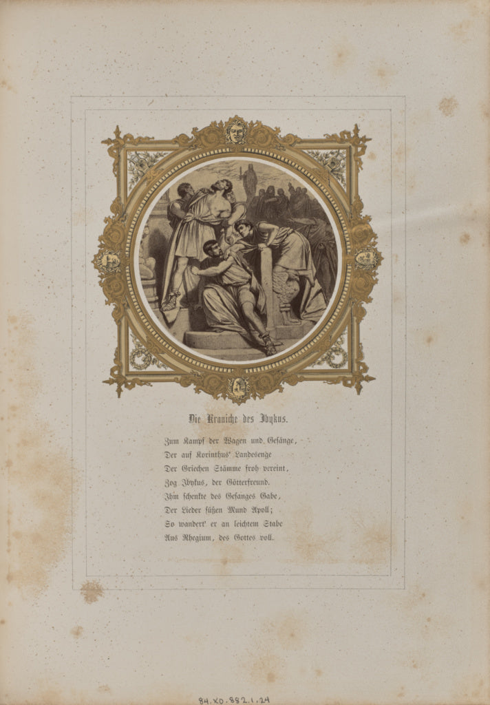 Josef Albert:Die Kraniche des Ibykus, Poster Print Wall Art