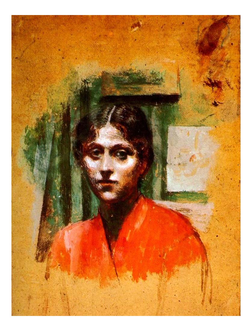 1921 Portrait d'Olga2 by Pablo Picasso, vintage artwork, 16x12"(A3) Poster