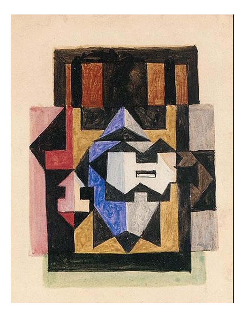 1922 Guitare sur une table1 by Pablo Picasso, vintage artwork, 16x12"(A3) Poster
