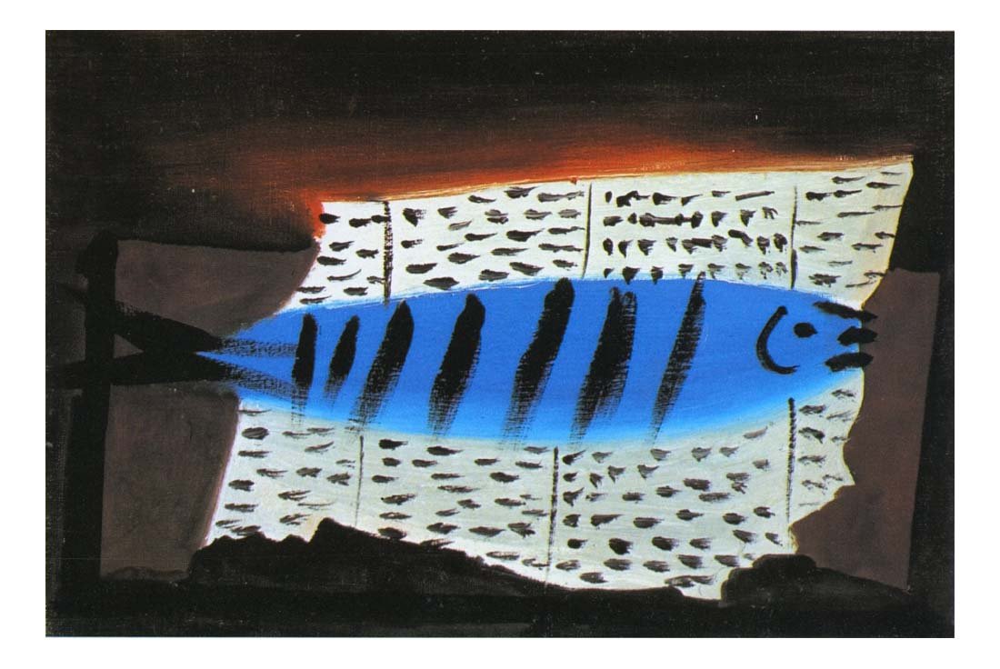 1922 Poisson by Pablo Picasso, vintage artwork, 16x12"(A3) Poster