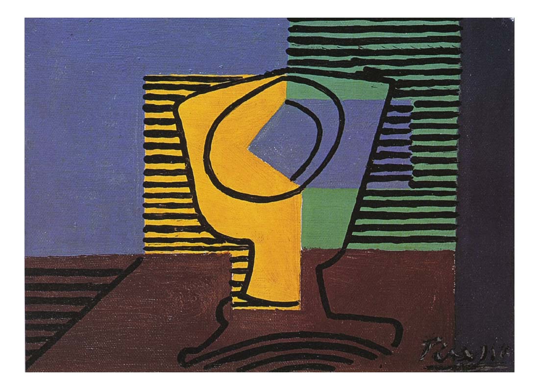 1922 Verre by Pablo Picasso, vintage artwork, 16x12"(A3) Poster