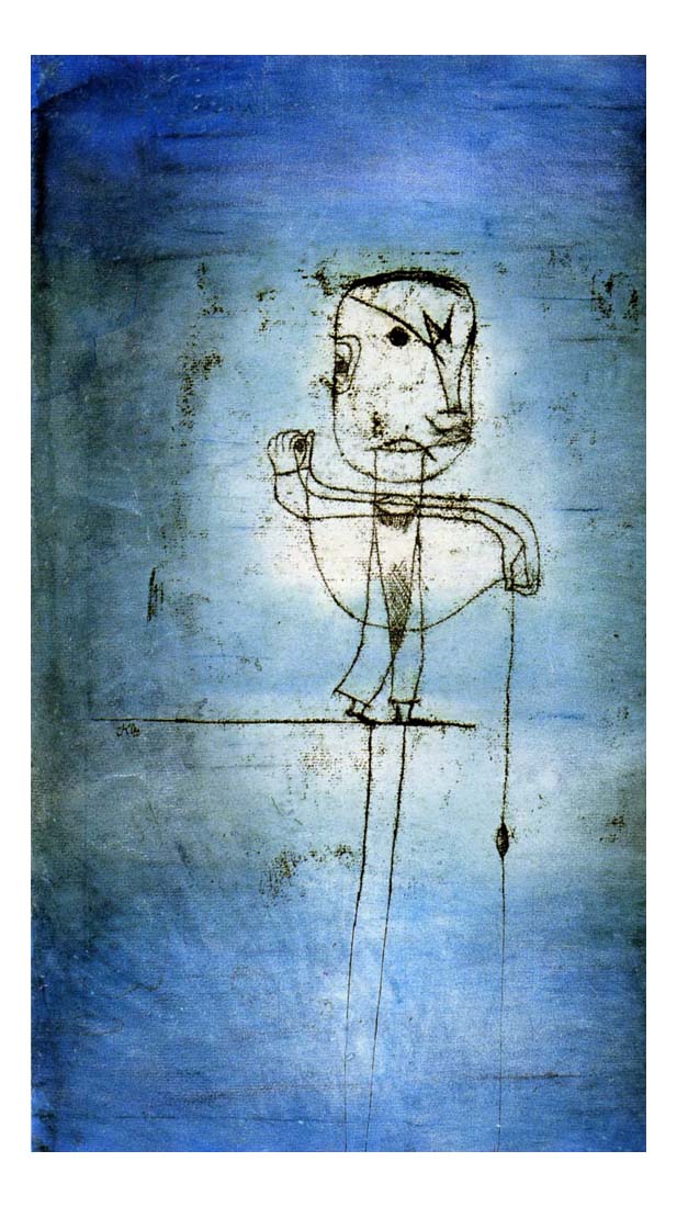 1924 Paul Klee - The fisherman-Vintage Artwork, 16x12"(A3) Poster Print