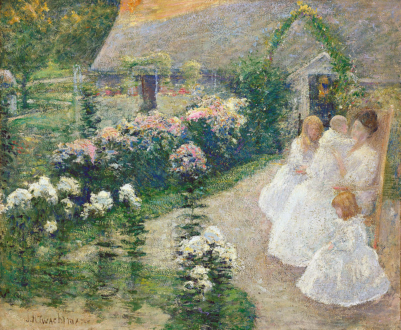 John Henry Twachtman:On the Terrace,16x12"(A3)Poster