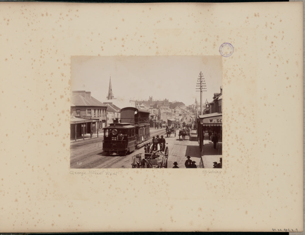 Charles Bayliss:George Street West, Poster Print Wall Art