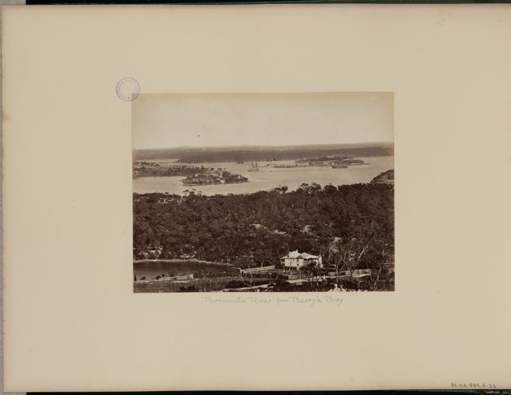 Charles Bayliss:Parramatta River from Berry's Bay,16x12"(A3)Poster