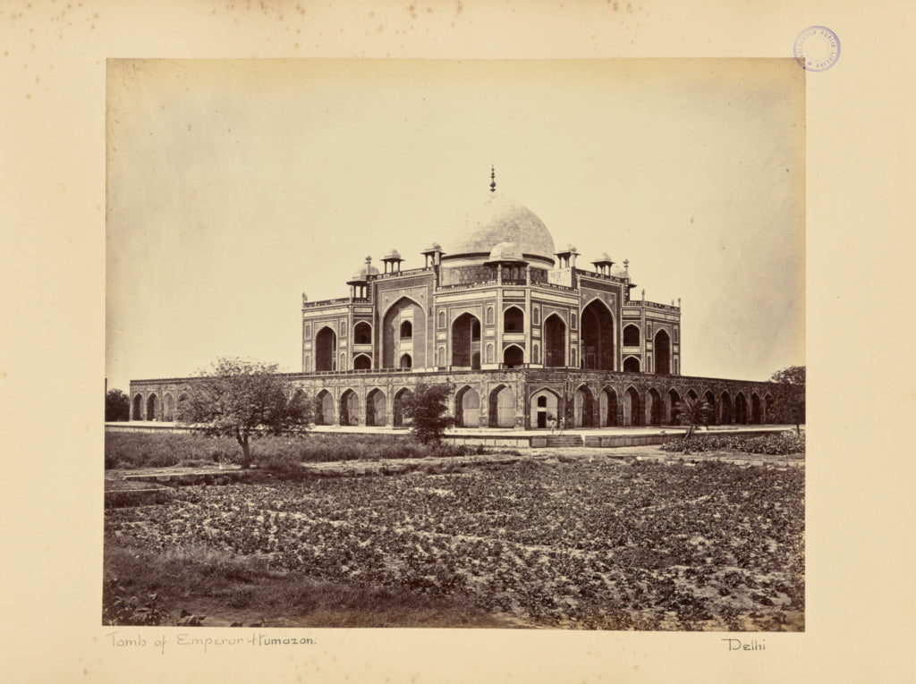 Samuel Bourne:Delhi; The Mausoleum of the Emperor Humaioon, Poster Print Wall Art