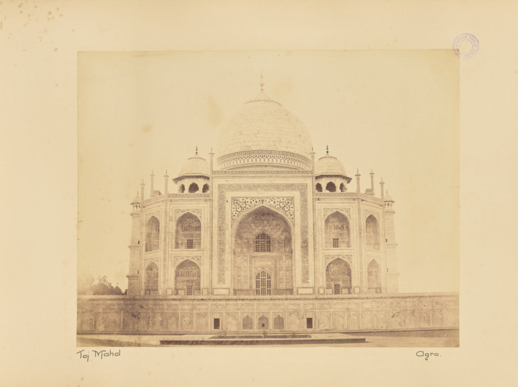 Unknown maker:Taj Mahal. Agra, Poster Print Wall Art