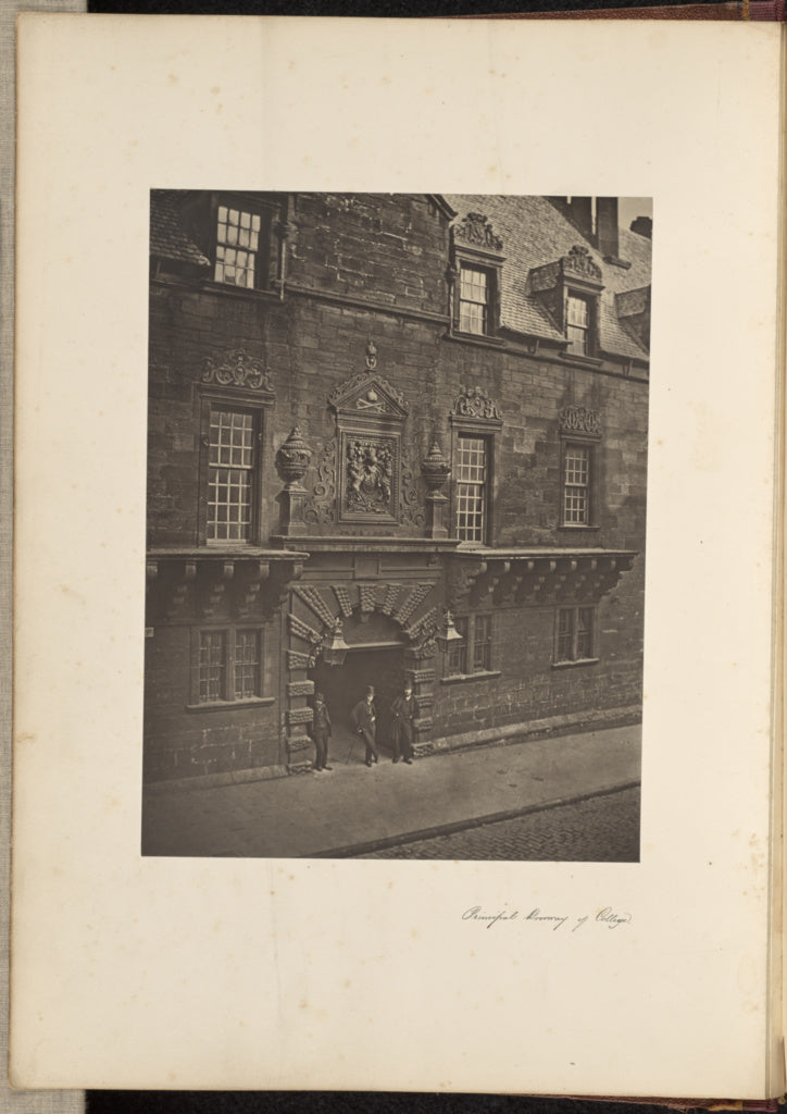 Thomas Annan:Principal Doorway Of College., Poster Print Wall Art