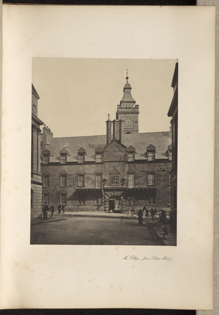 Thomas Annan:The College, from College Street., Poster Print Wall Art