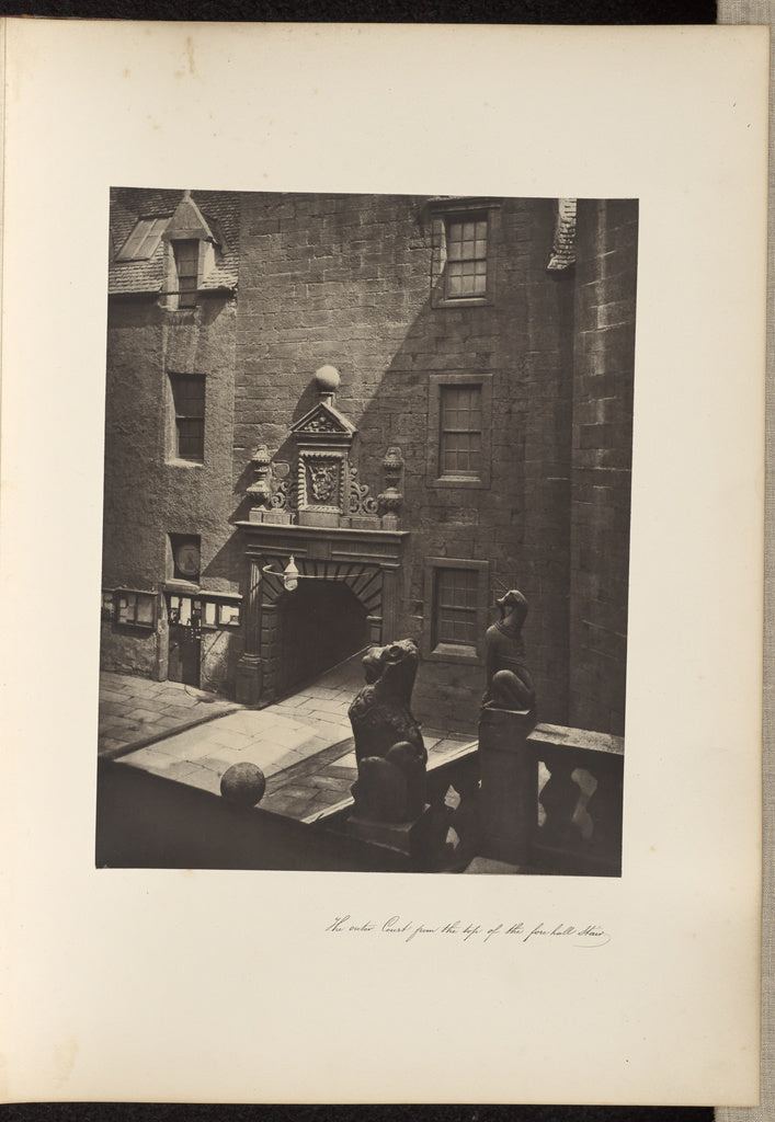 Thomas Annan:The Outer Court, from the Top of the Fore-Hall , Poster Print Wall Art
