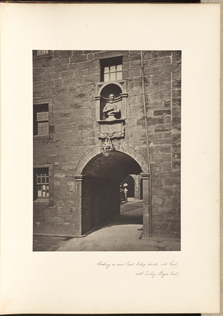 Thomas Annan:Archway In Inner Court, looking towards the Out, Poster Print Wall Art