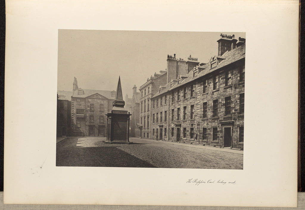 Thomas Annan:The Professors' Court, looking West., Poster Print Wall Art
