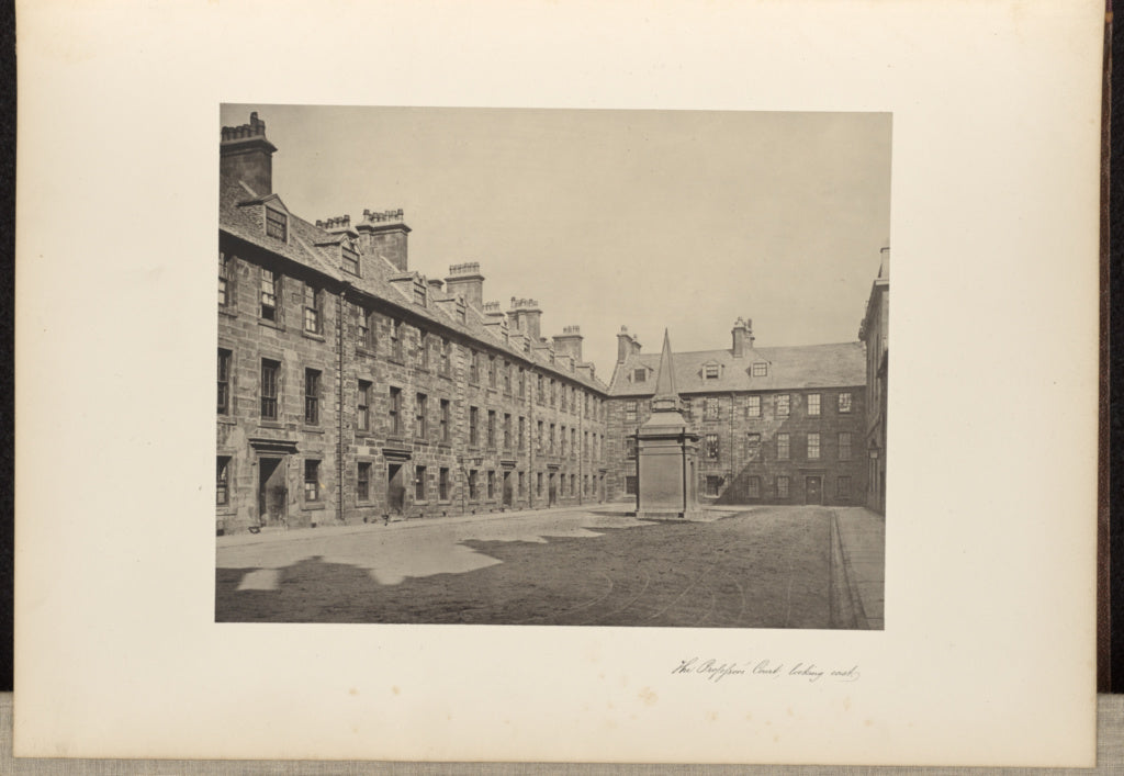 Thomas Annan:The Professors' Court, looking East., Poster Print Wall Art