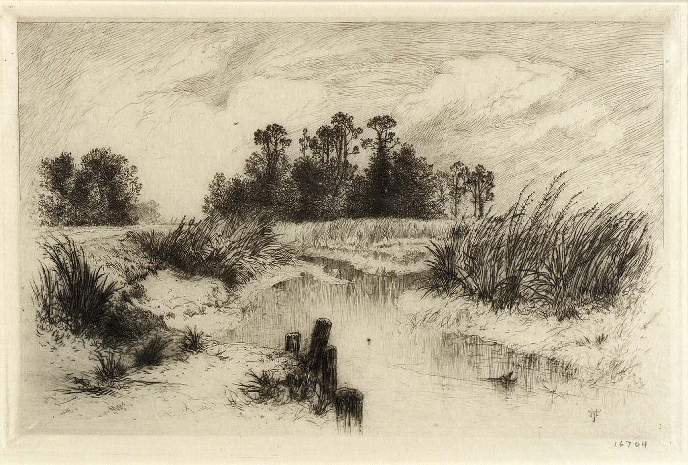 Thomas Moran:Near Easthampton, L.I. (Passaic Meadows),16x12"(A3)Poster