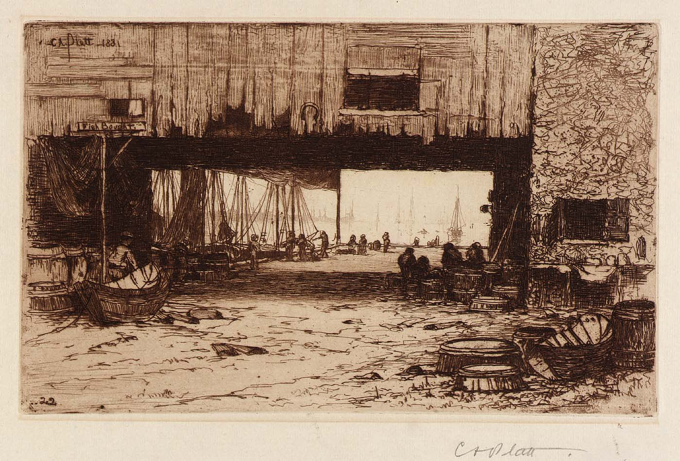 Charles A. Platt:Fish Houses--Interior,16x12"(A3)Poster