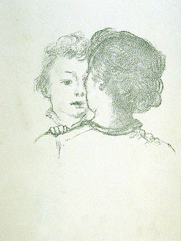 Arthur B. Davies:Rab (facing a woman),16x12"(A3)Poster