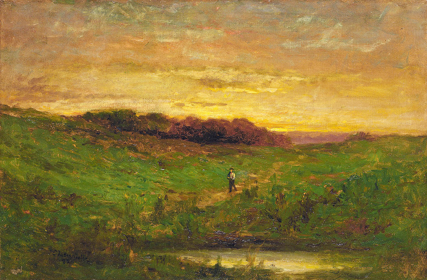 Edward Mitchell Bannister:Sunset,16x12"(A3)Poster