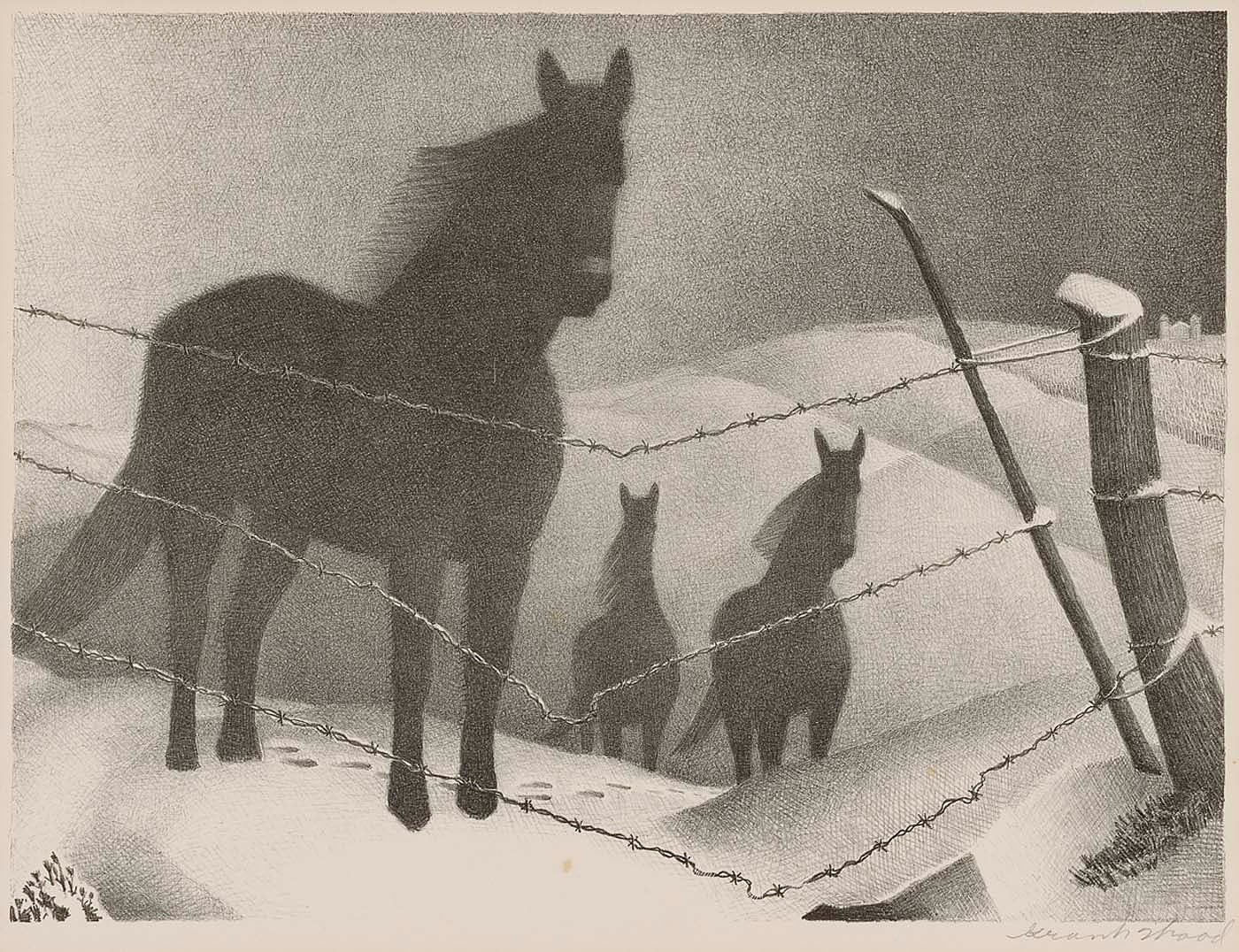 Grant Wood:February,16x12"(A3)Poster