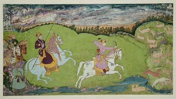 :Princely Deer Hunters 1660–70-16x12"(A3) Poster