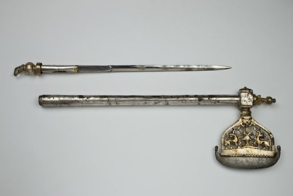 :Battle-Ax with Openwork Decoration and Hidden Blade c1570-16x12"(A3) Poster