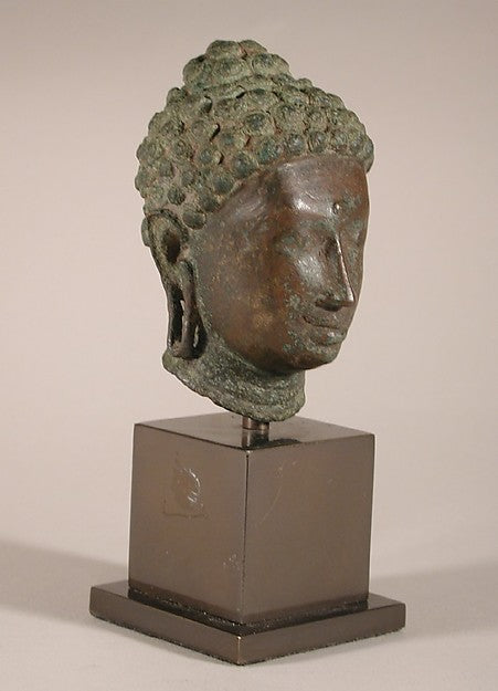 Head of a Buddha c6th–7th cent, Poster Print Wall Art