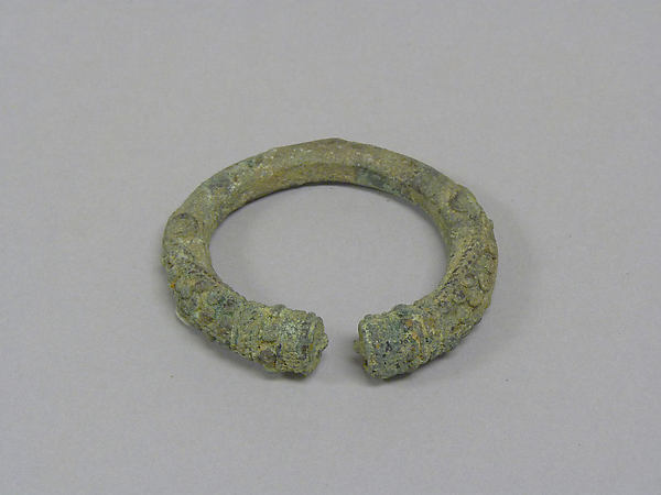 Open Solid Bangle with Applied End Decorations 300 B.C.–A.D. 4, Poster Print