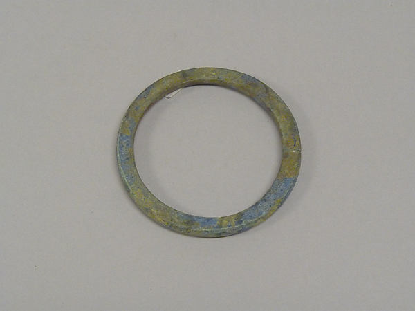 One from a Pair of Solid Undecorated Bangles with Flat Surface, Poster Print