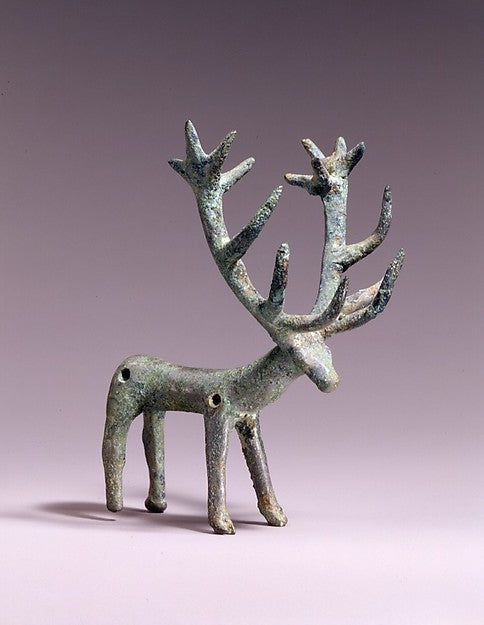 Belt Pendant in the Shape of a Standing Stag 10th–9th cent B.C, Poster Print