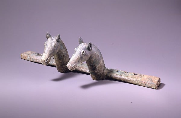Fitting with Two Horse Heads 6th–5th cent B.C., Poster Print Wall Art