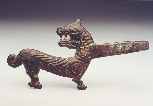 Garment Hook in the Shape of a Feline 6th cent B.C., Poster Print