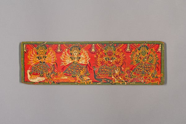 Book Cover with Four Durgas 18th cent,16x12"(A3)Poster